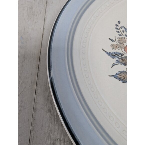 Vintage Johann Haviland Blue Bouquet Crowning Fashion Dinner Plates Set of 3 - Picture 4 of 6